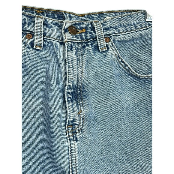 Vintage Levi’s 954 High Rise Jean Shorts Women’s Sz 5 90s Orange Tab Made in USA - Picture 4 of 9